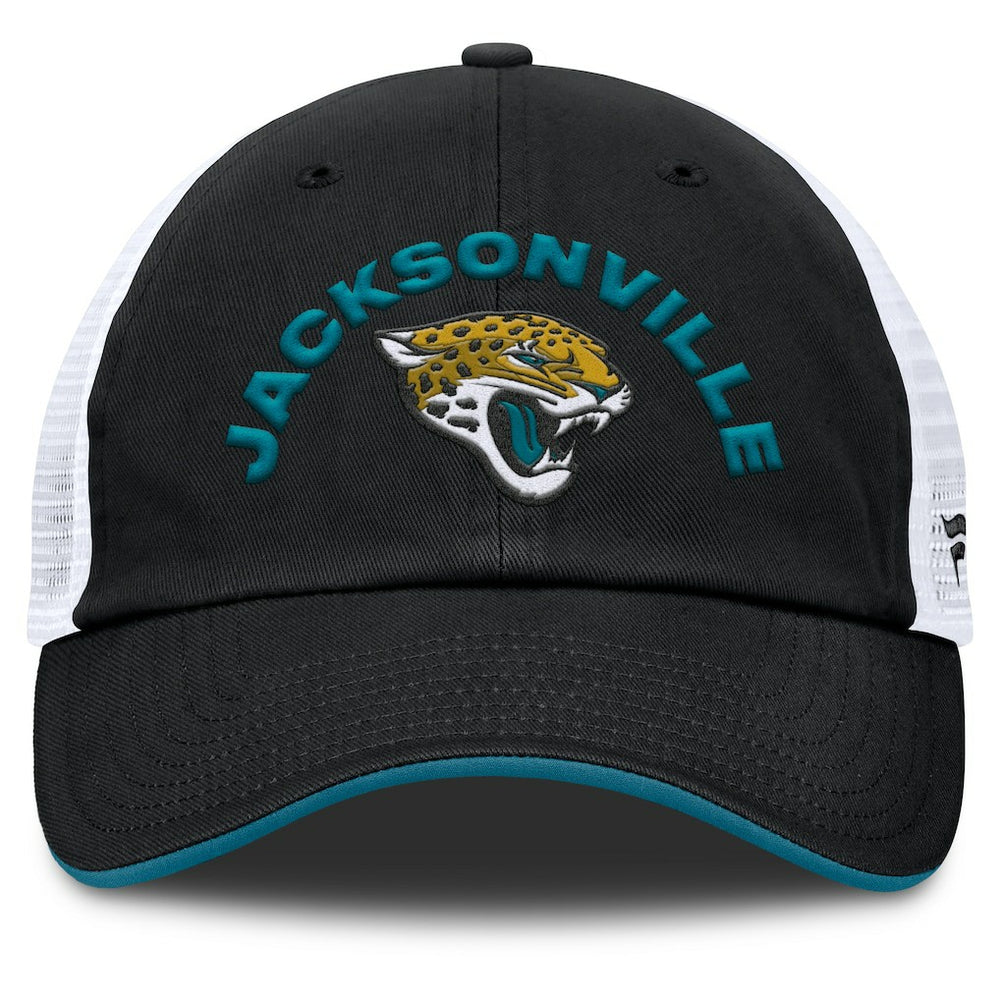 Jacksonville Jaguars Reverse Trucker Adjustable Hat Black/White