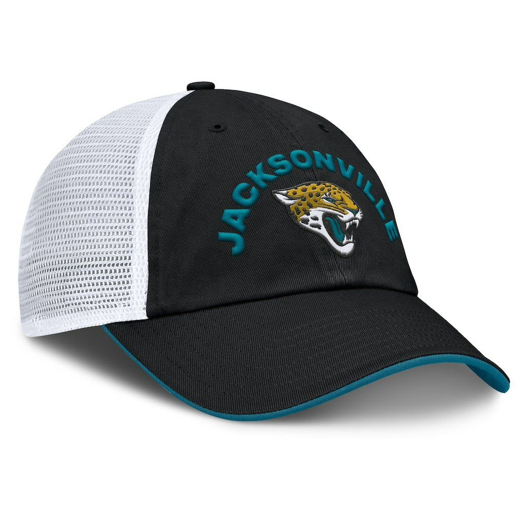 Jacksonville Jaguars Reverse Trucker Adjustable Hat Black/White