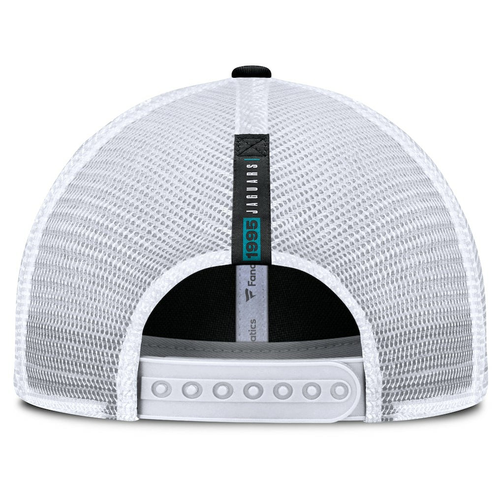 Jacksonville Jaguars Reverse Trucker Adjustable Hat Black/White