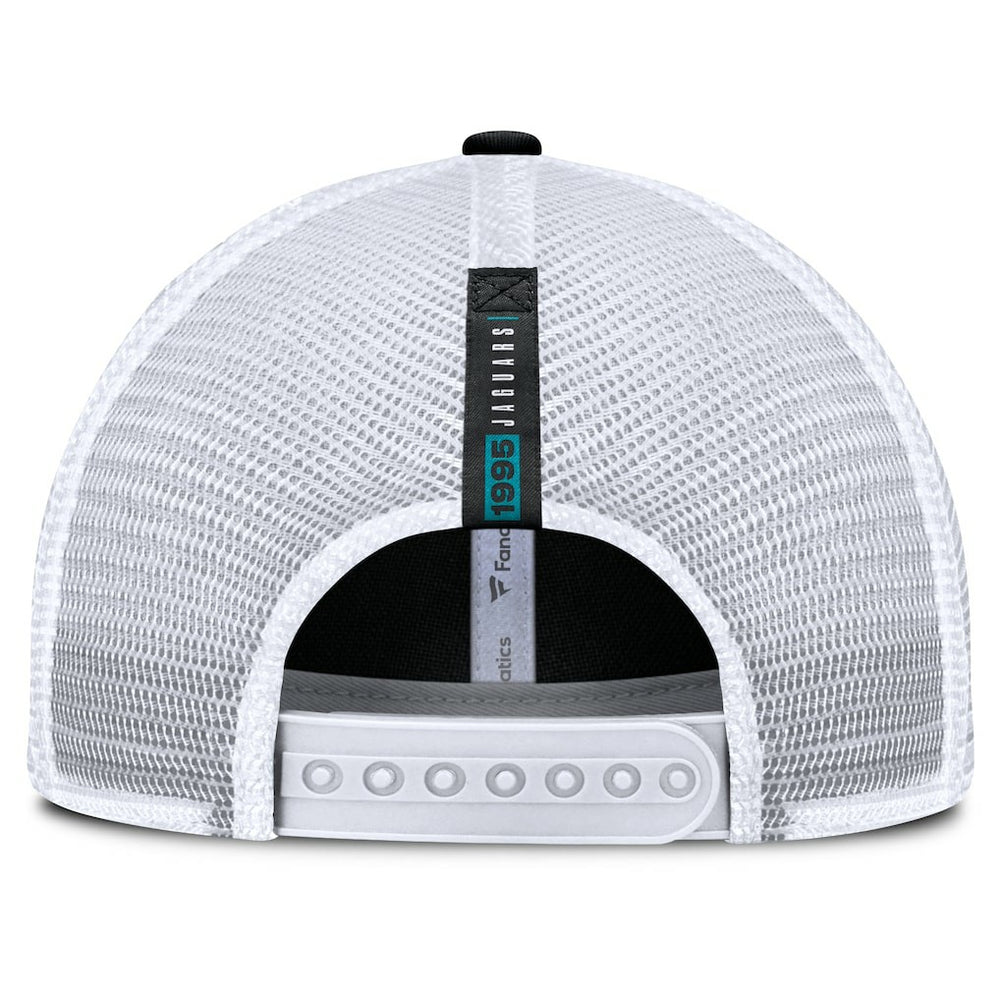 Jacksonville Jaguars Reverse Trucker Adjustable Hat Black/White