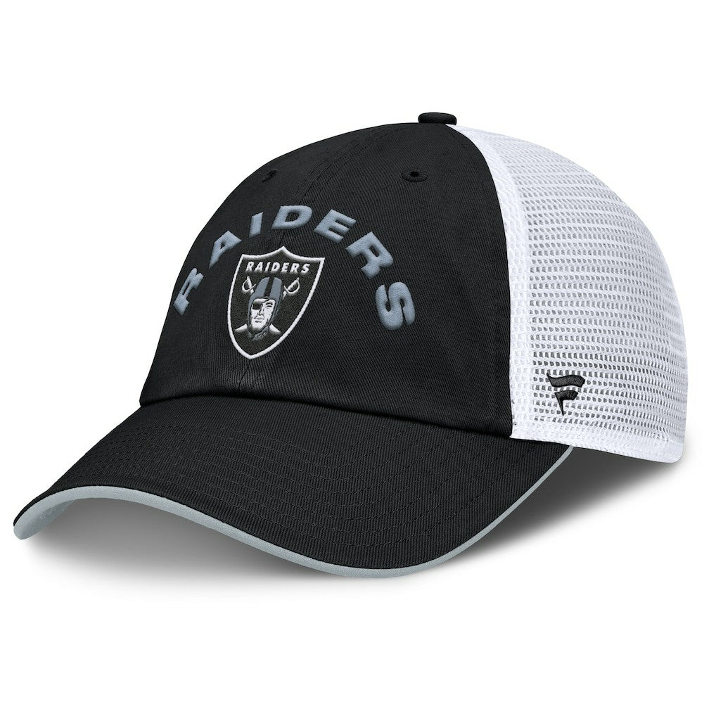 Las Vegas Raiders Reverse Trucker Adjustable Hat Black/White