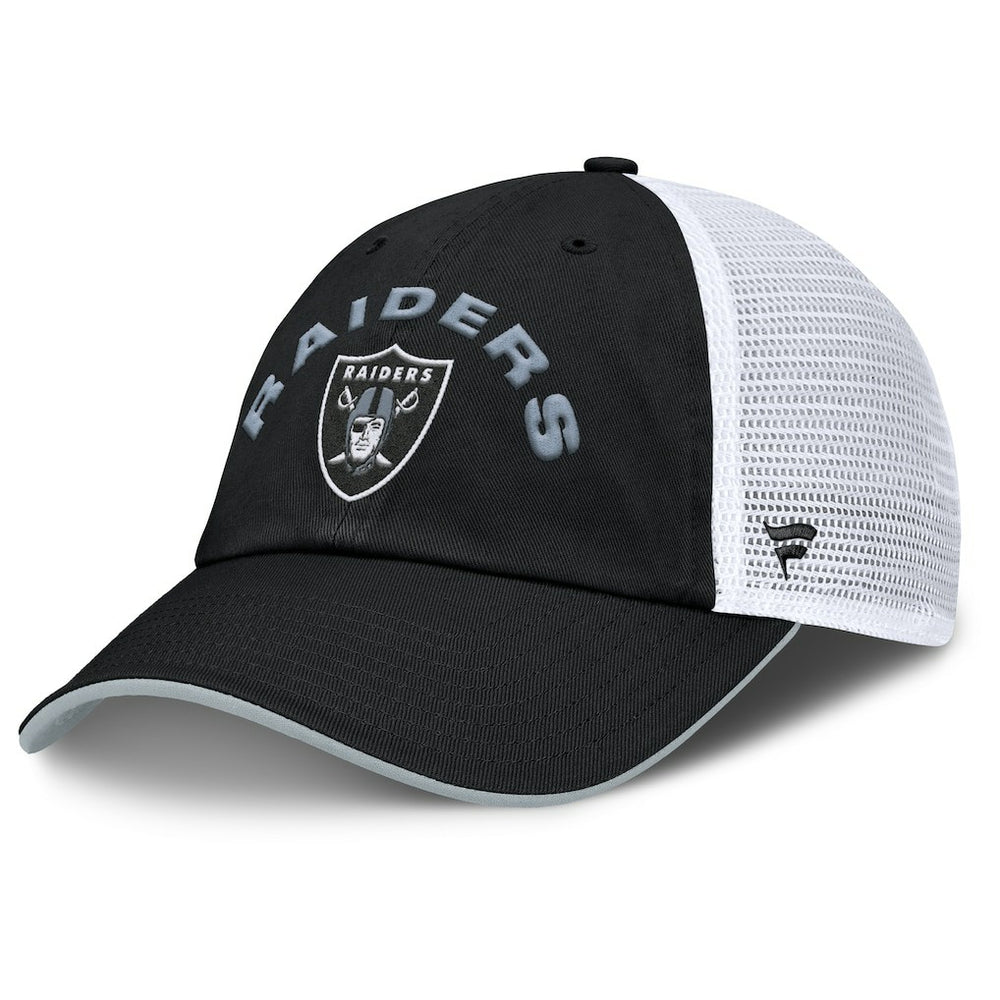 Las Vegas Raiders Reverse Trucker Adjustable Hat Black/White