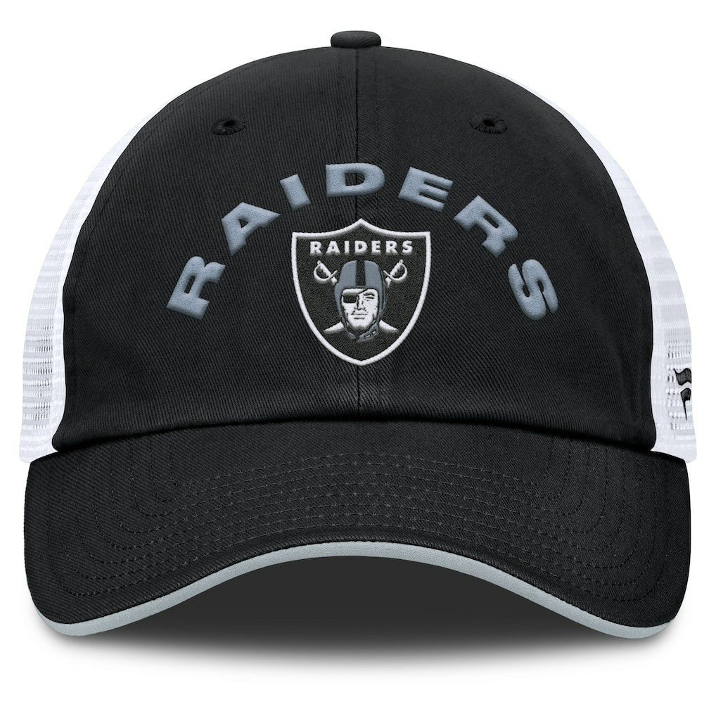 Las Vegas Raiders Reverse Trucker Adjustable Hat Black/White
