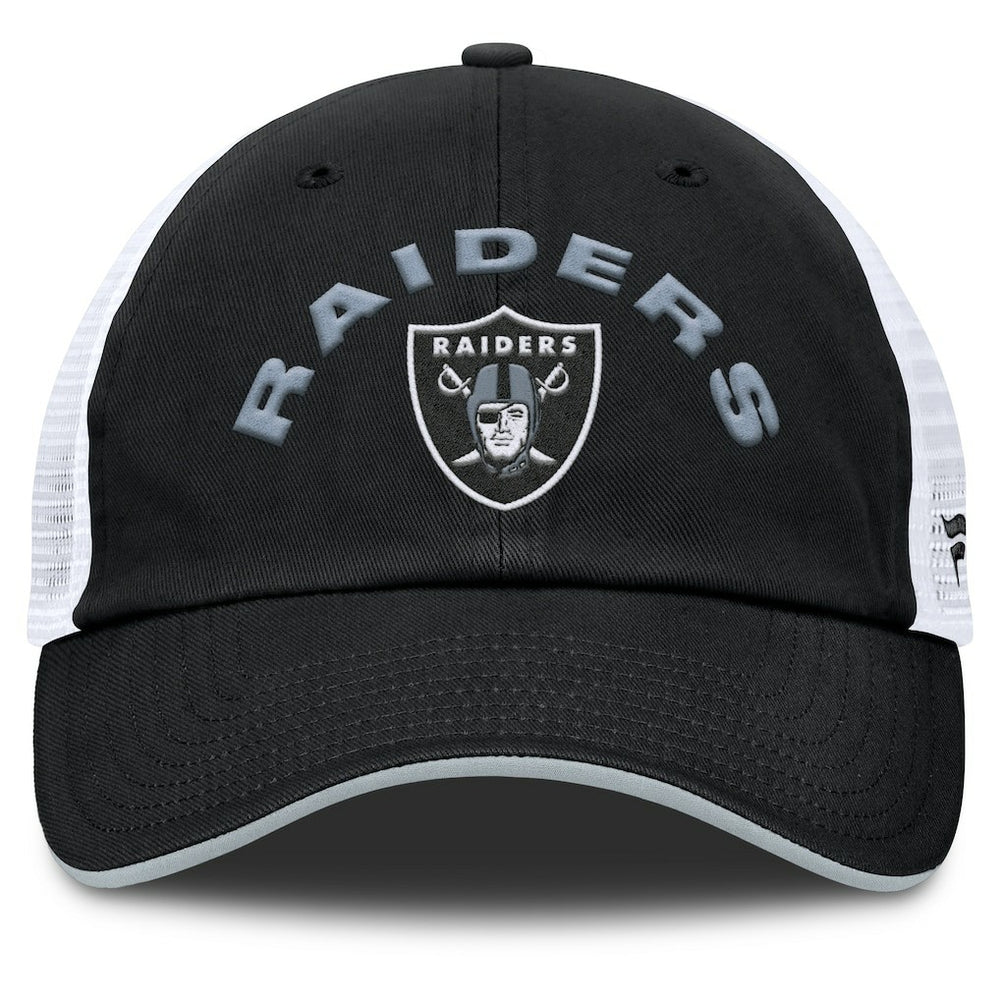Las Vegas Raiders Reverse Trucker Adjustable Hat Black/White