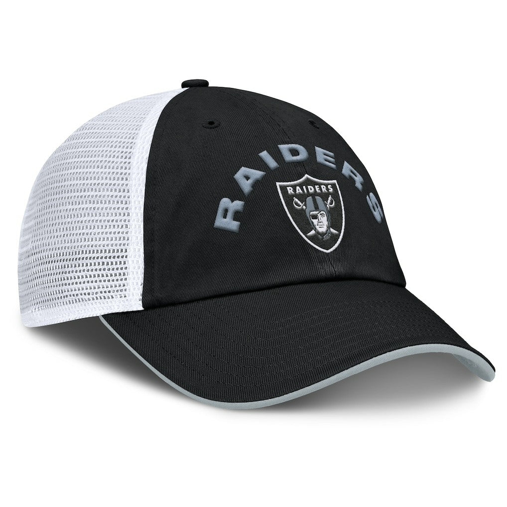 Las Vegas Raiders Reverse Trucker Adjustable Hat Black/White