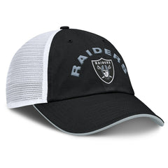 Las Vegas Raiders Reverse Trucker Adjustable Hat Black/White