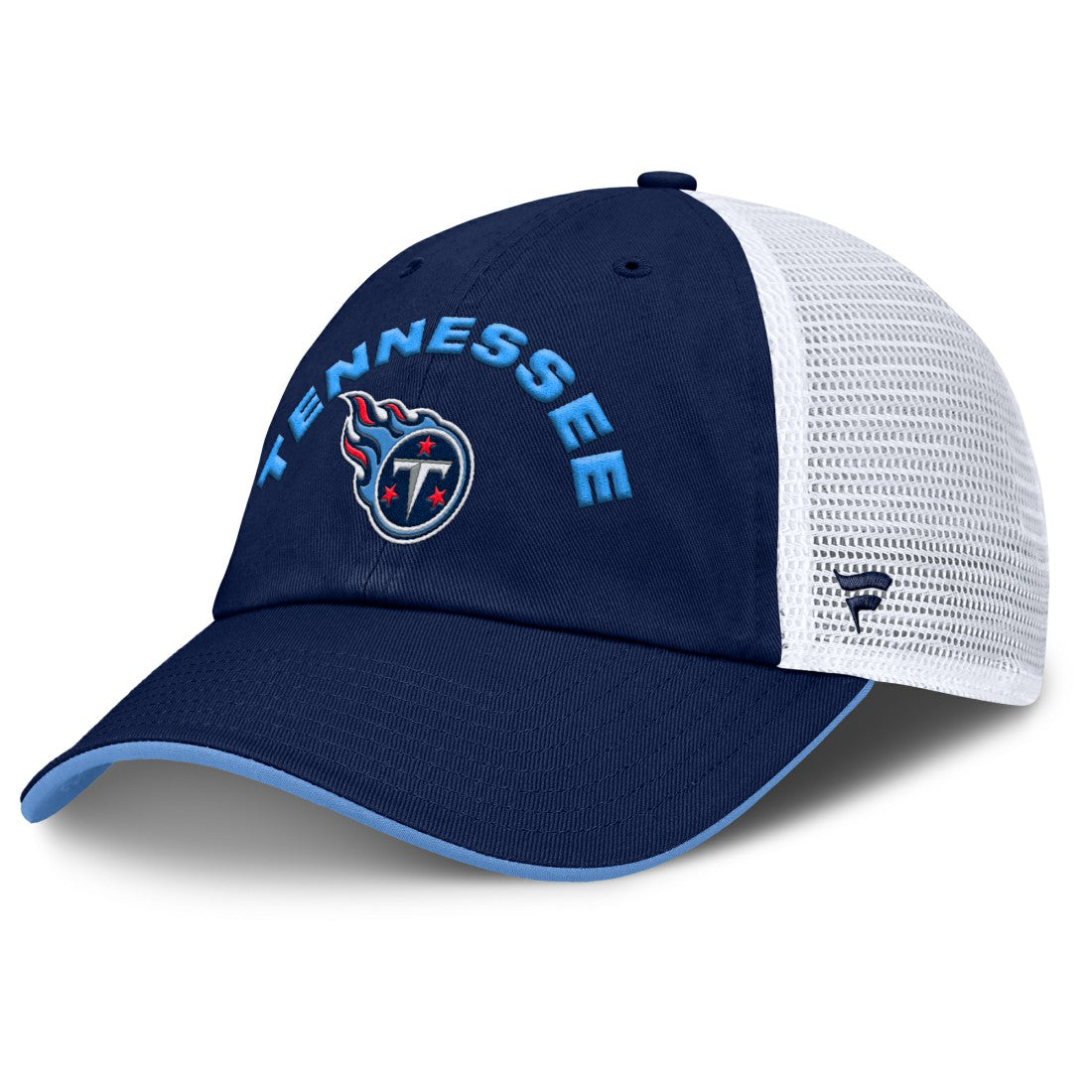 Tennessee Titans Reverse Trucker Adjustable Hat Navy/White