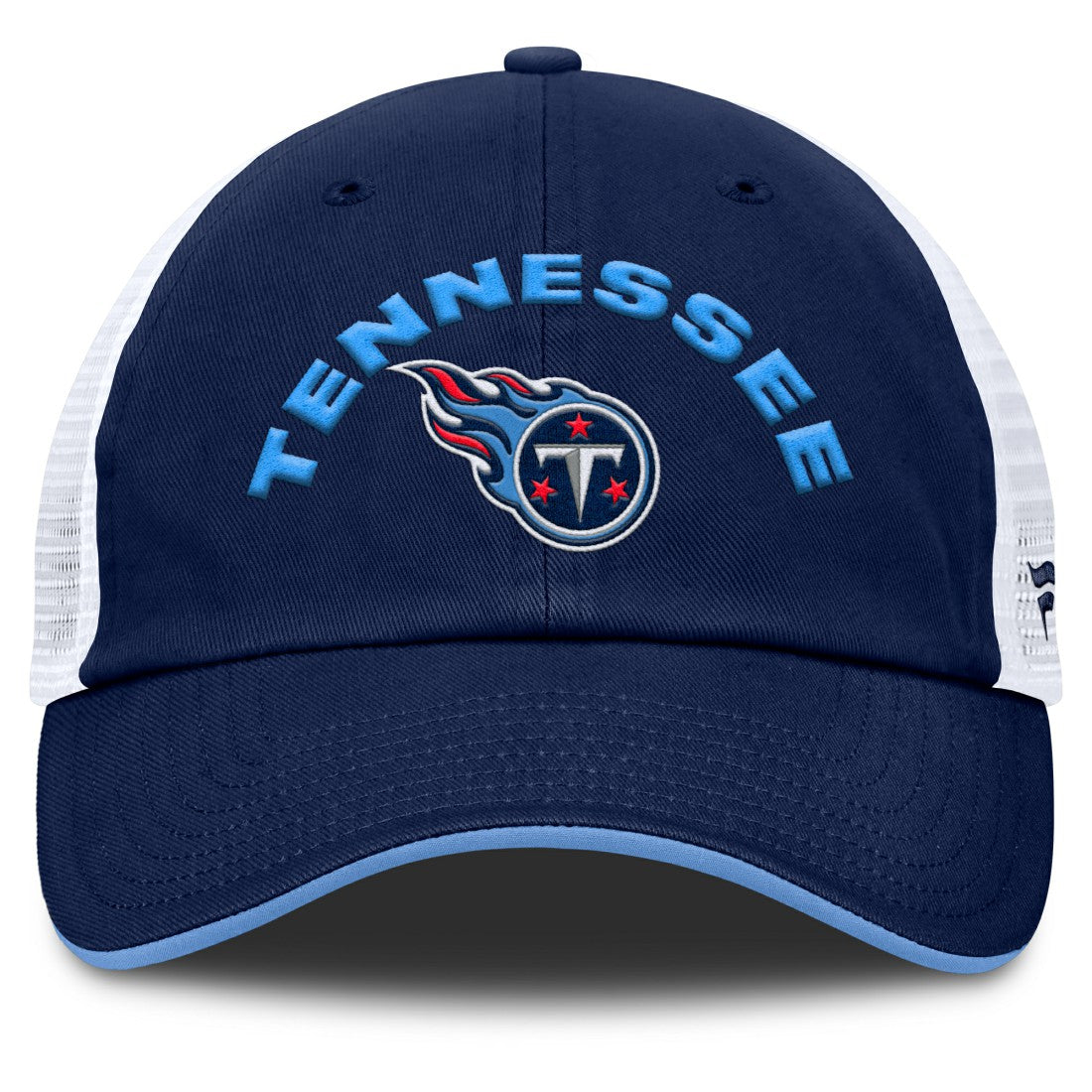 Tennessee Titans Reverse Trucker Adjustable Hat Navy/White