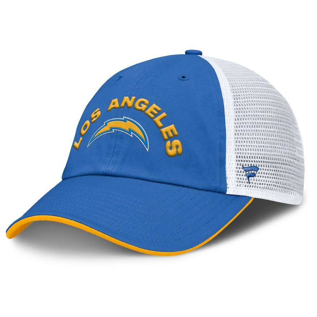 Los Angeles Chargers Reverse Trucker Adjustable Hat Powder Blue/White
