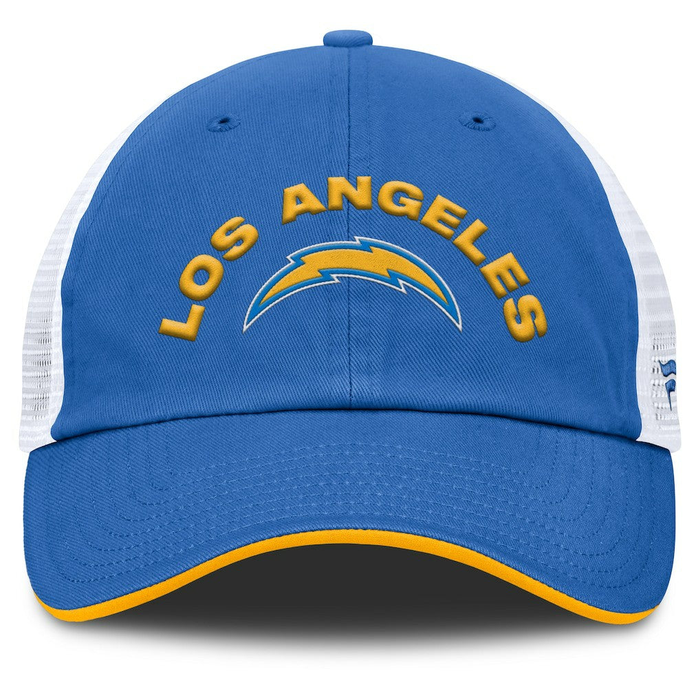 Los Angeles Chargers Reverse Trucker Adjustable Hat Powder Blue/White