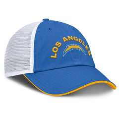 Los Angeles Chargers Reverse Trucker Adjustable Hat Powder Blue/White