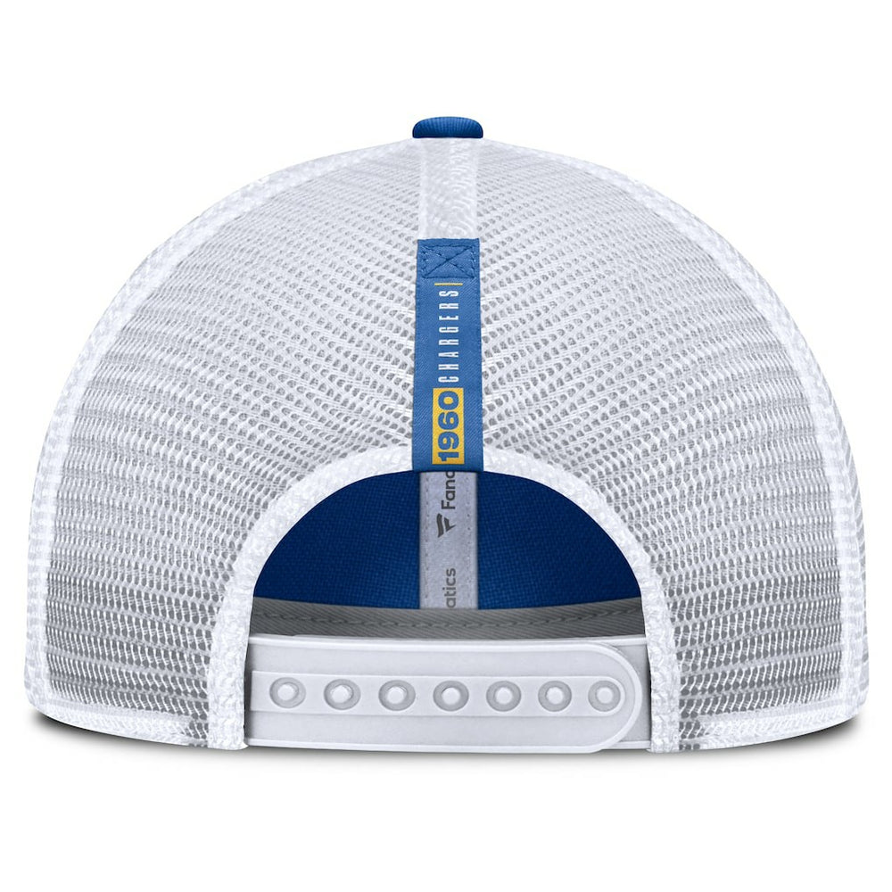 Los Angeles Chargers Reverse Trucker Adjustable Hat Powder Blue/White