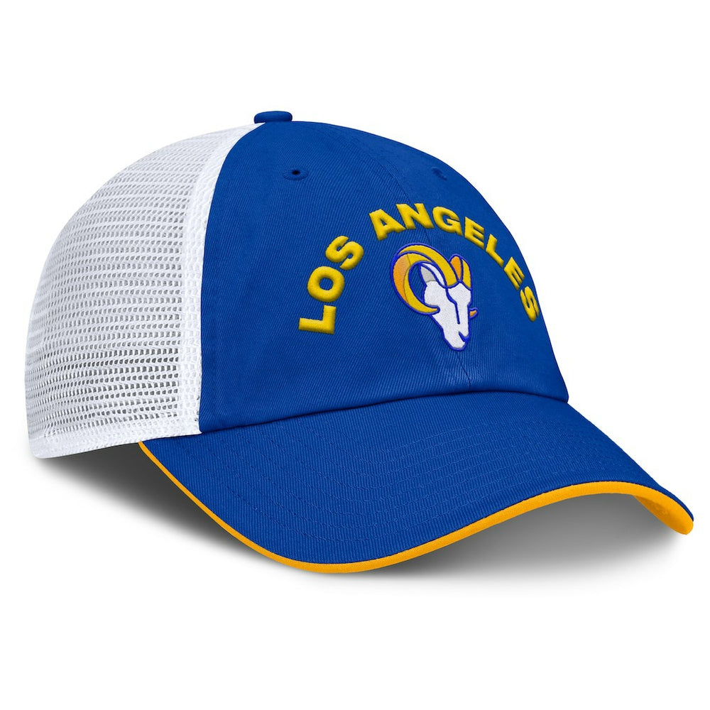 Los Angeles Rams Reverse Trucker Adjustable Hat Royal/White