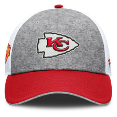 Kansas City Chiefs Option Trucker Adjustable Hat Gray/Red