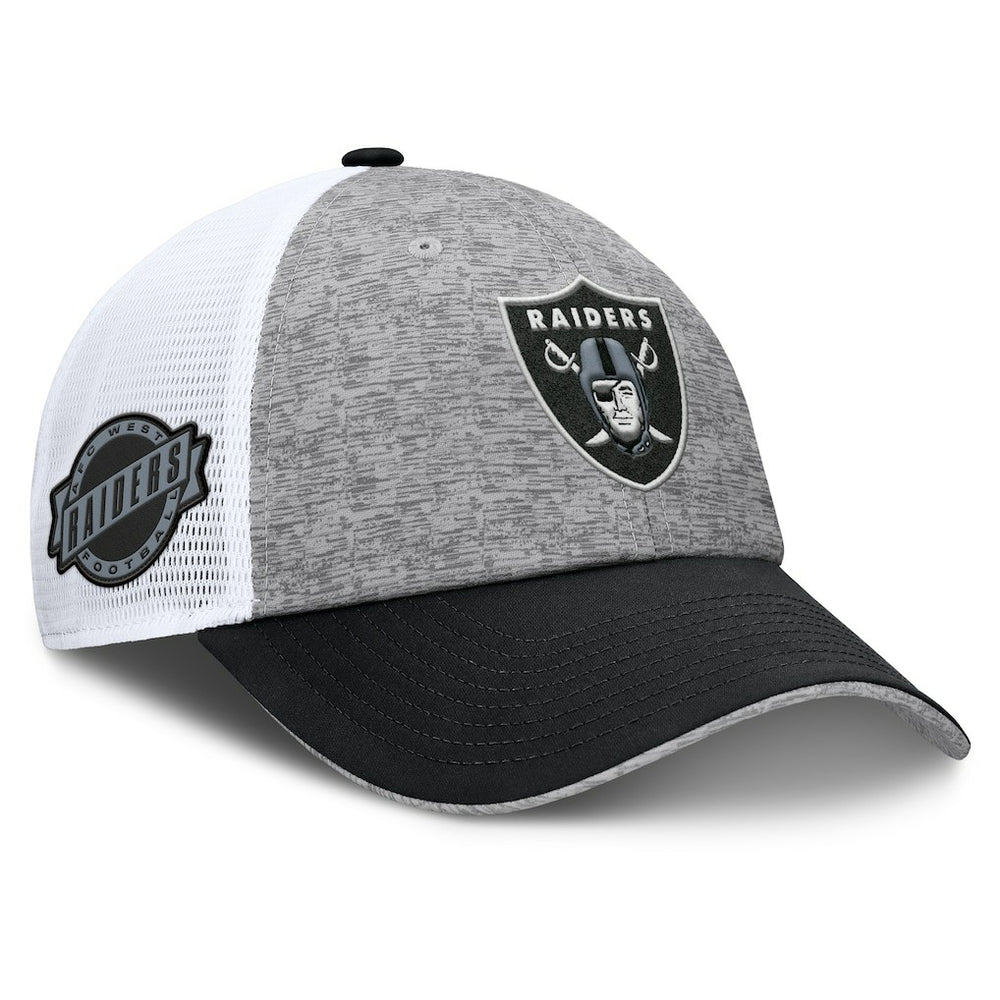 Las Vegas Raiders Option Trucker Adjustable Hat Gray/Black