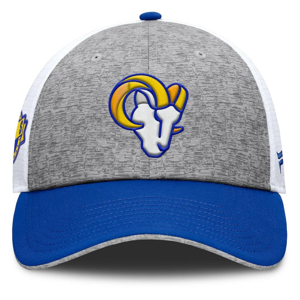 Los Angeles Rams Option Trucker Adjustable Hat Gray/Royal