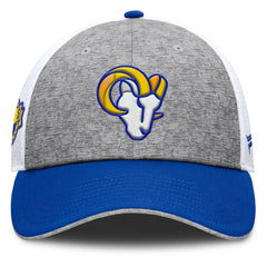 Los Angeles Rams Option Trucker Adjustable Hat Gray/Royal