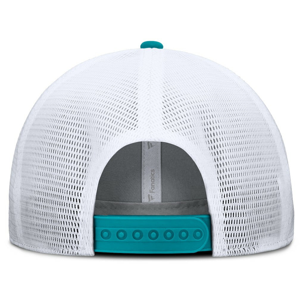 Miami Dolphins Option Trucker Adjustable Hat Gray/Aqua