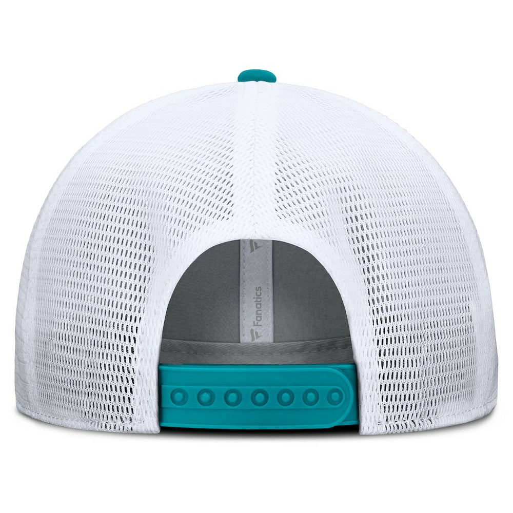 Miami Dolphins Option Trucker Adjustable Hat Gray/Aqua