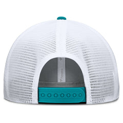 Miami Dolphins Option Trucker Adjustable Hat Gray/Aqua