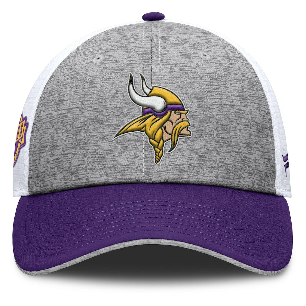 Minnesota Vikings Option Trucker Adjustable Hat Gray/Purple