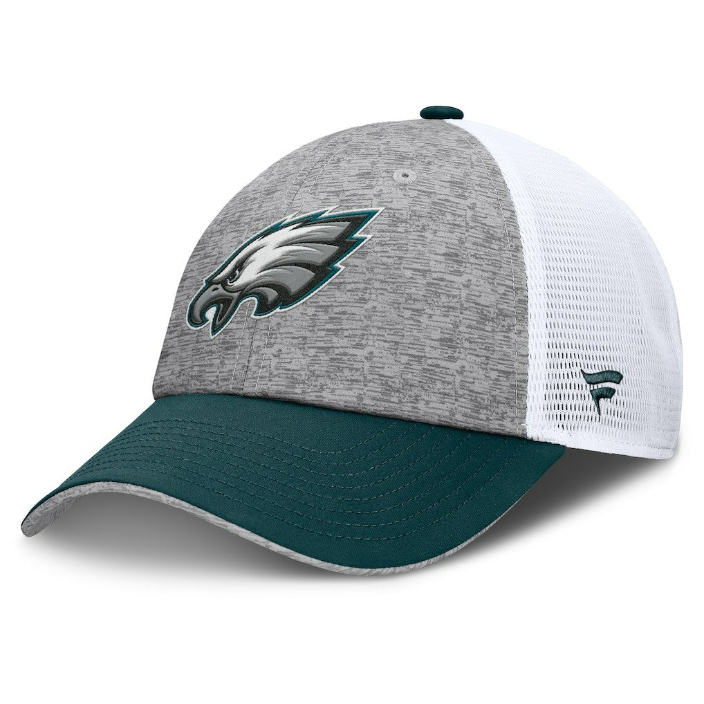 Philadelphia Eagles Option Trucker Adjustable Hat Gray/Green