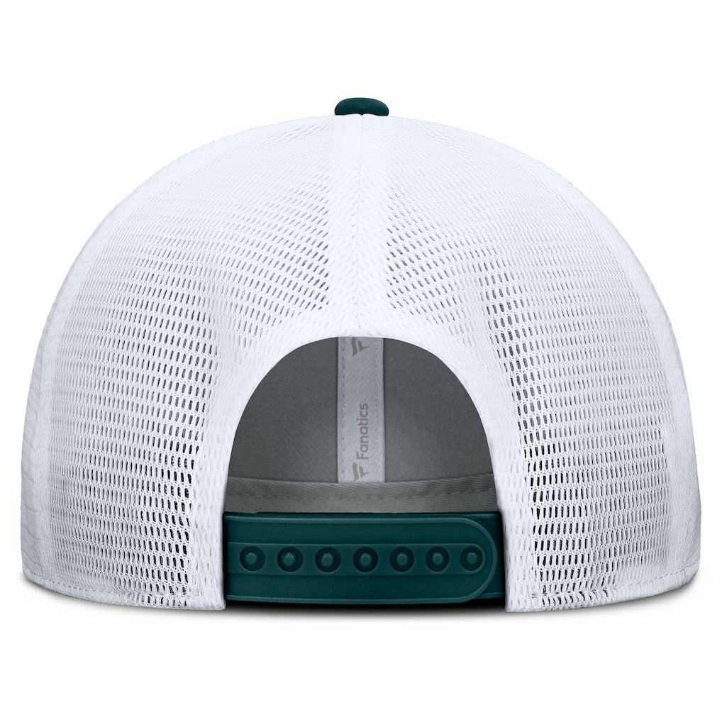 Philadelphia Eagles Option Trucker Adjustable Hat Gray/Green
