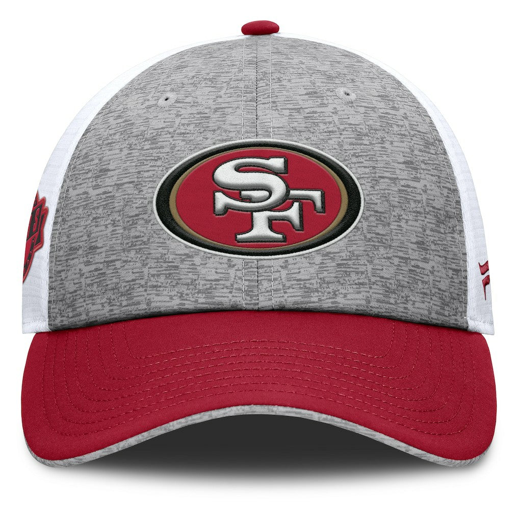 San Francisco 49ers Option Trucker Adjustable Hat Gray/Scarlet