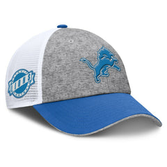 Detroit Lions Option Trucker Adjustable Hat Gray/Blue