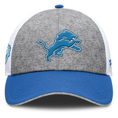 Detroit Lions Option Trucker Adjustable Hat Gray/Blue