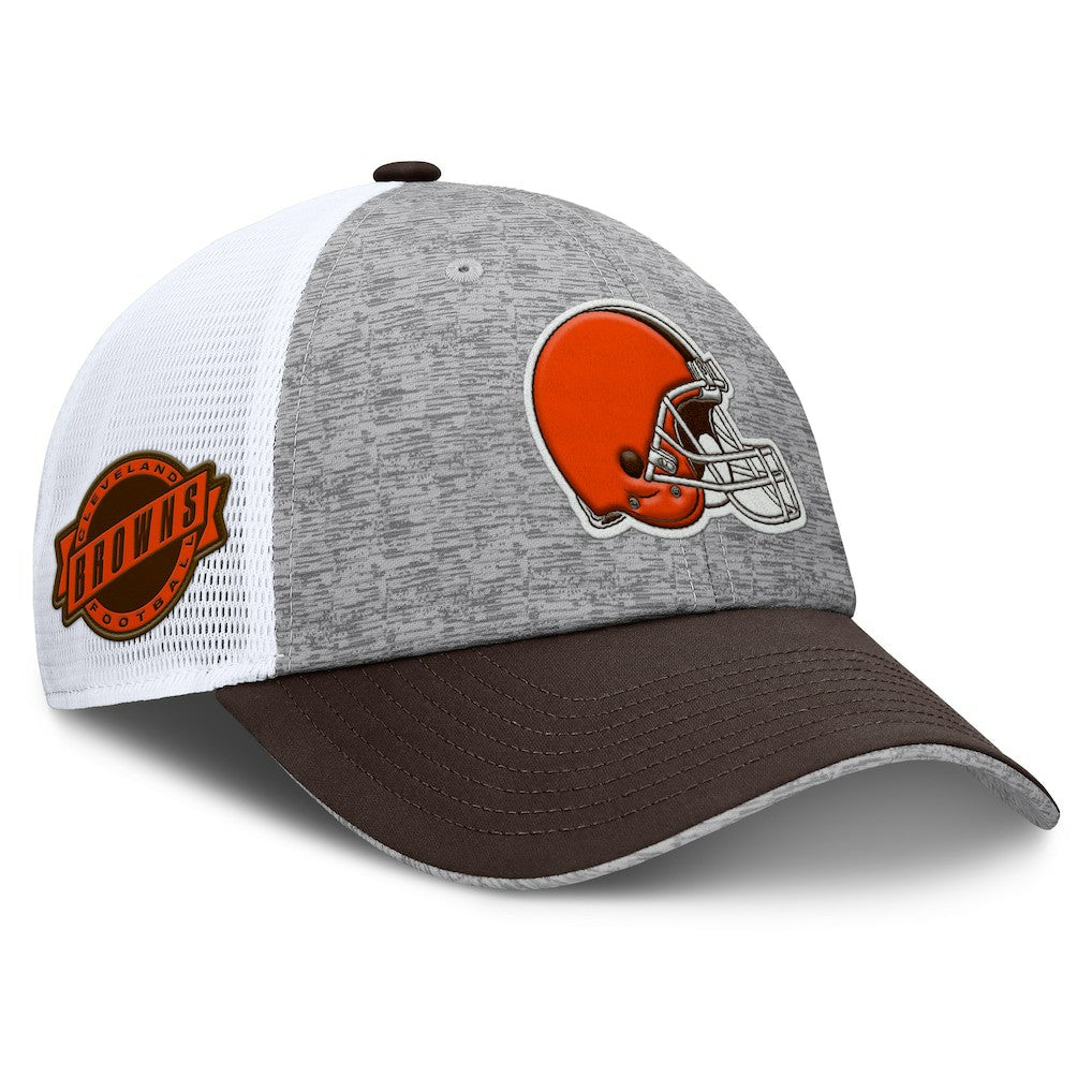 Cleveland Browns Option Trucker Adjustable Hat Gray/Brown