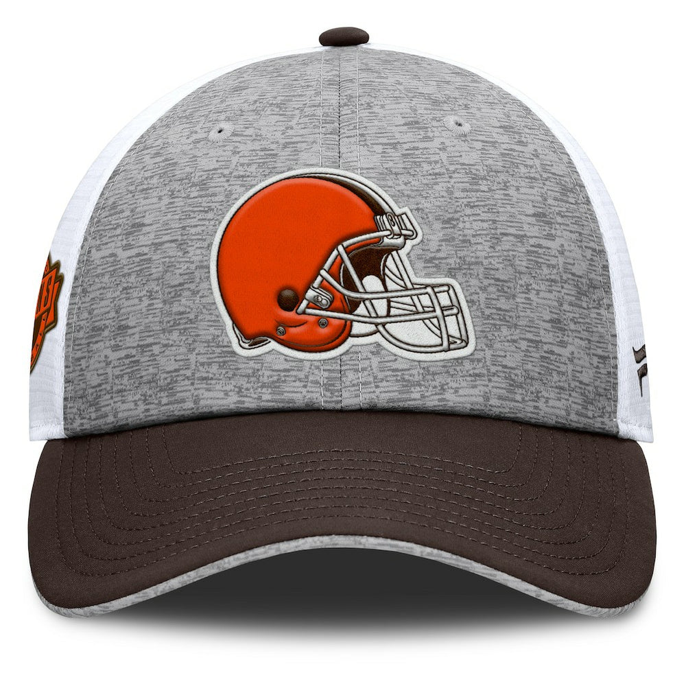 Cleveland Browns Option Trucker Adjustable Hat Gray/Brown