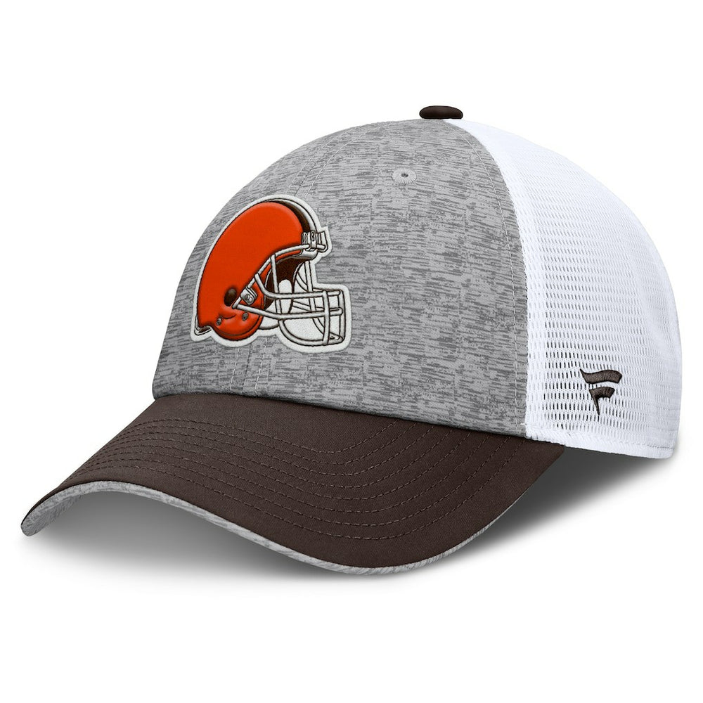 Cleveland Browns Option Trucker Adjustable Hat Gray/Brown
