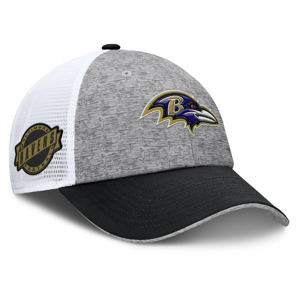 Baltimore Ravens Option Trucker Adjustable Hat Gray/Black