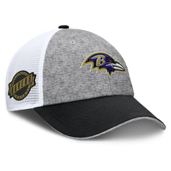 Baltimore Ravens Option Trucker Adjustable Hat Gray/Black