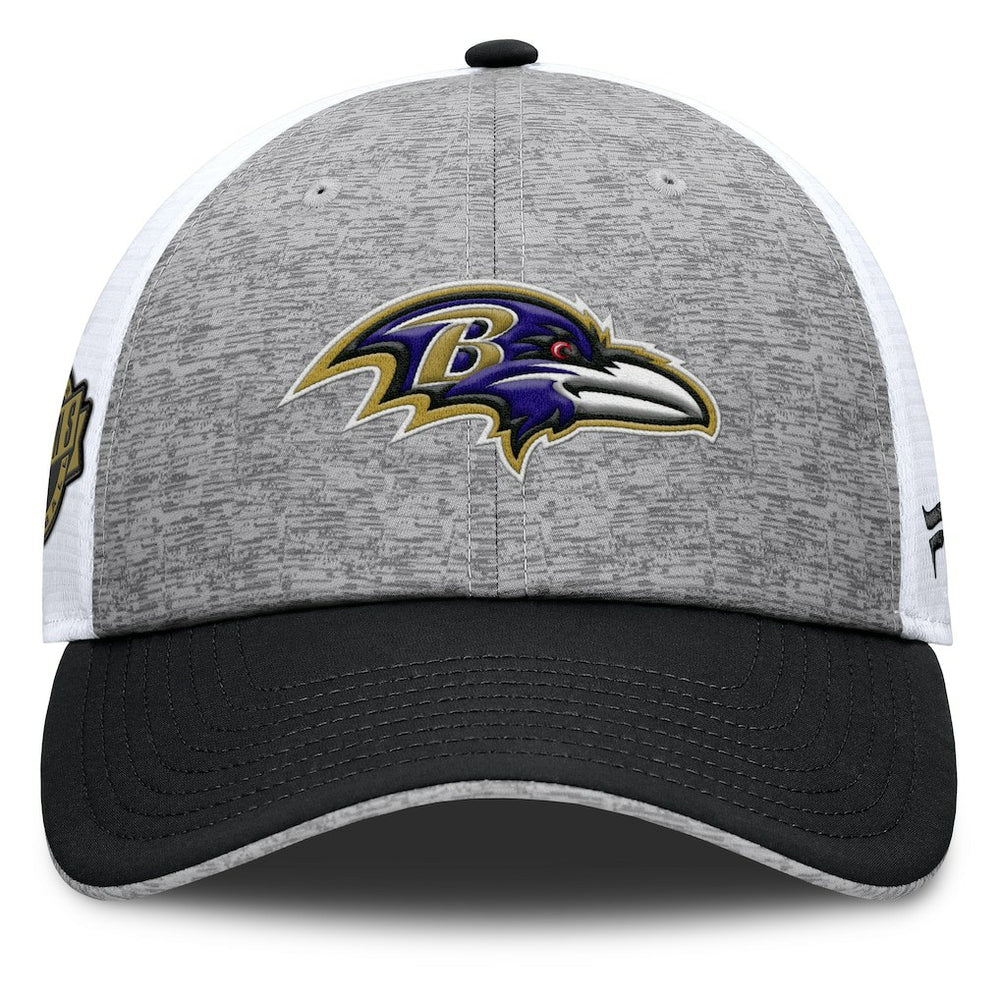 Baltimore Ravens Option Trucker Adjustable Hat Gray/Black