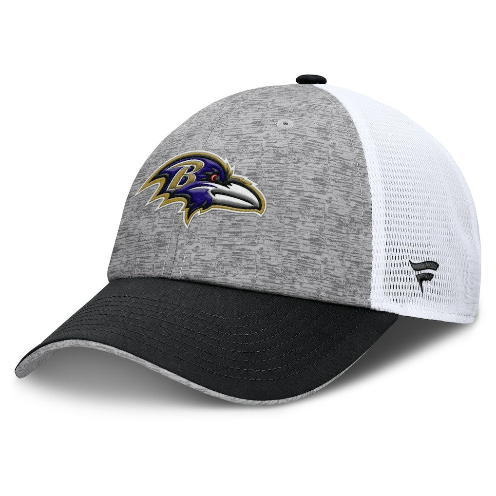 Baltimore Ravens Option Trucker Adjustable Hat Gray/Black