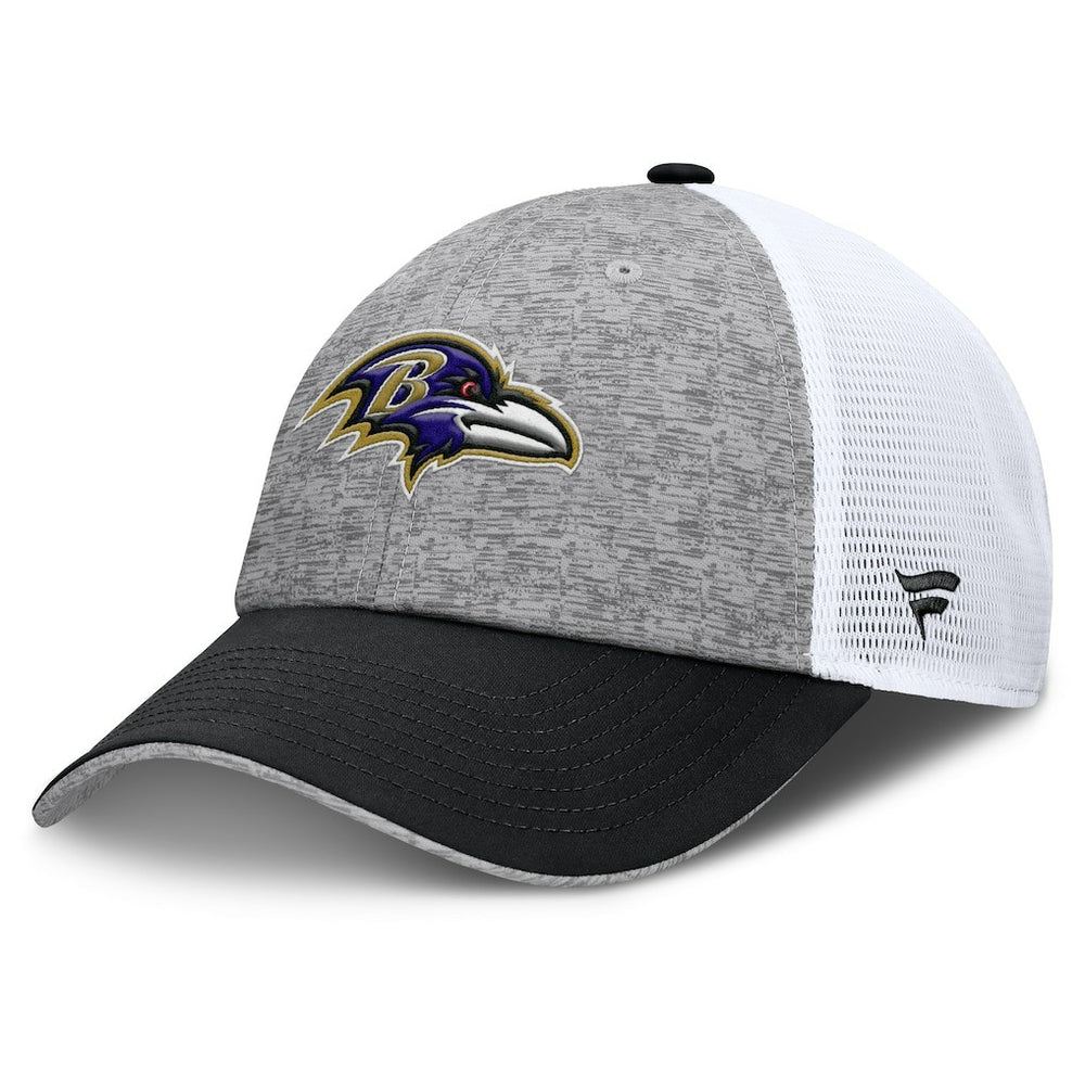 Baltimore Ravens Option Trucker Adjustable Hat Gray/Black