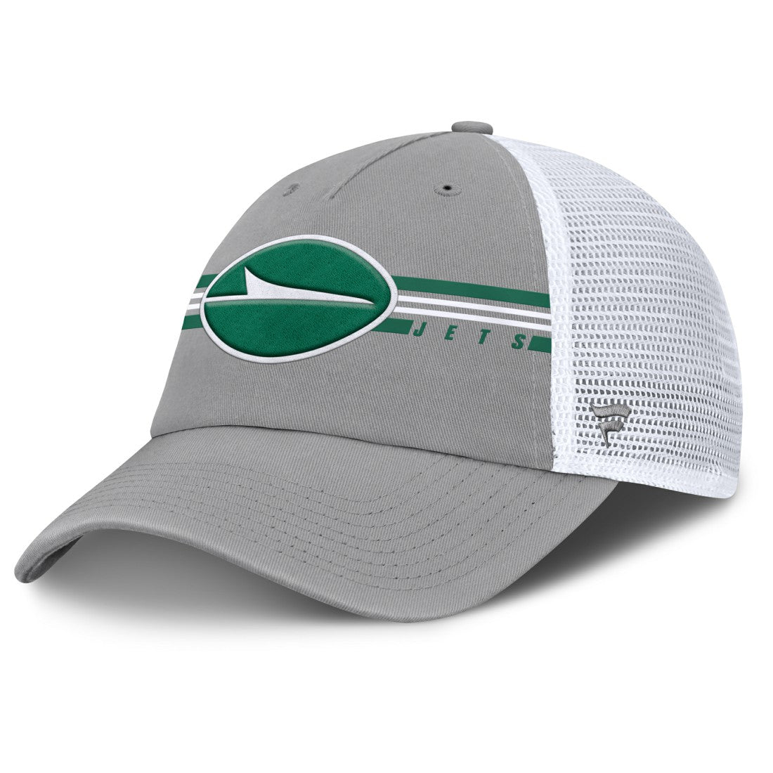 New York Jets Singleback Trucker Adjustable Hat Gray