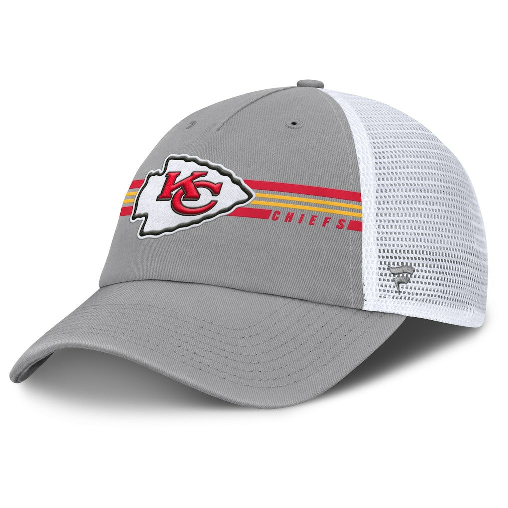 Kansas City Chiefs Singleback Trucker Adjustable Hat Gray