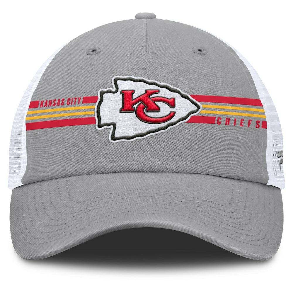 Kansas City Chiefs Singleback Trucker Adjustable Hat Gray