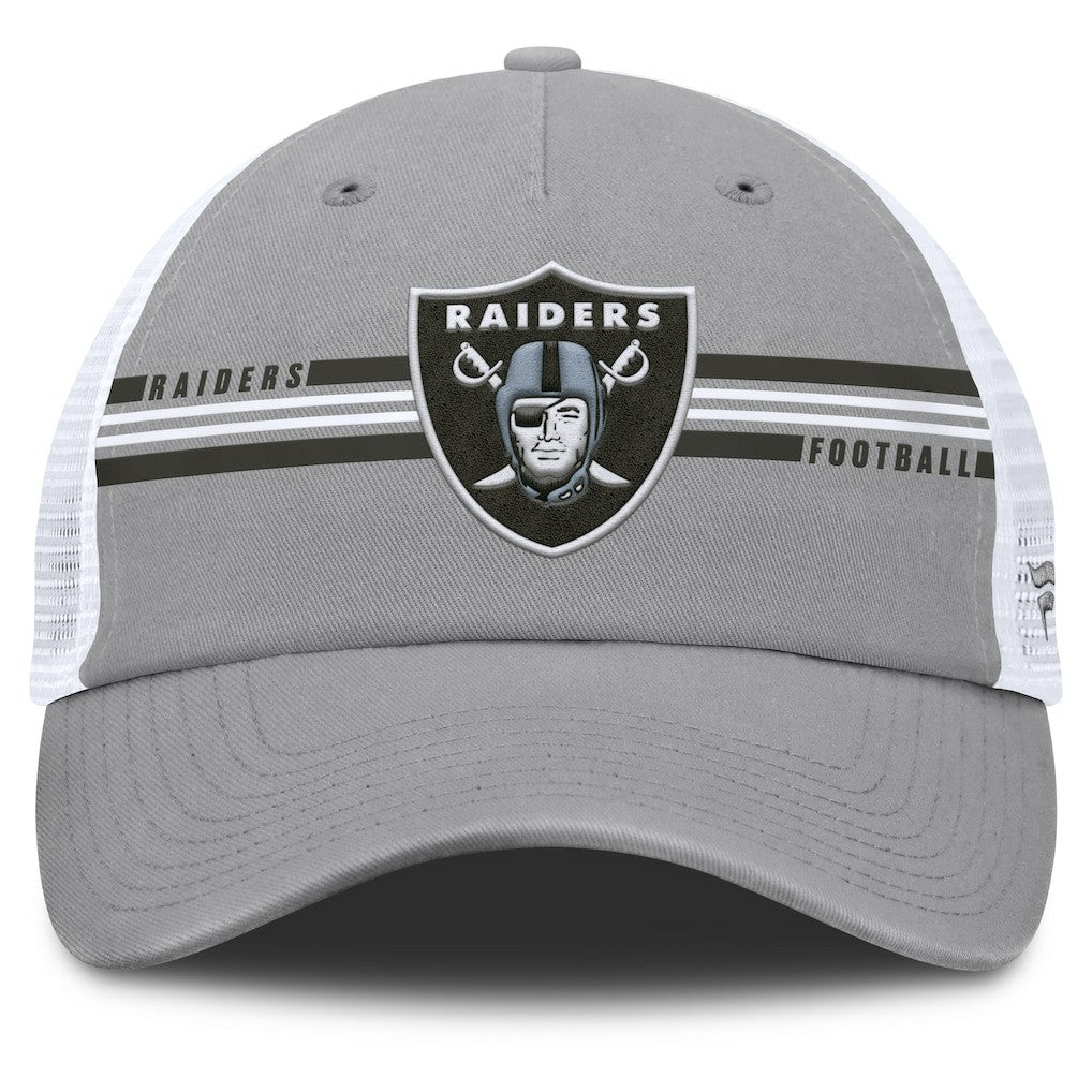 Las Vegas Raiders Singleback Trucker Adjustable Hat Gray