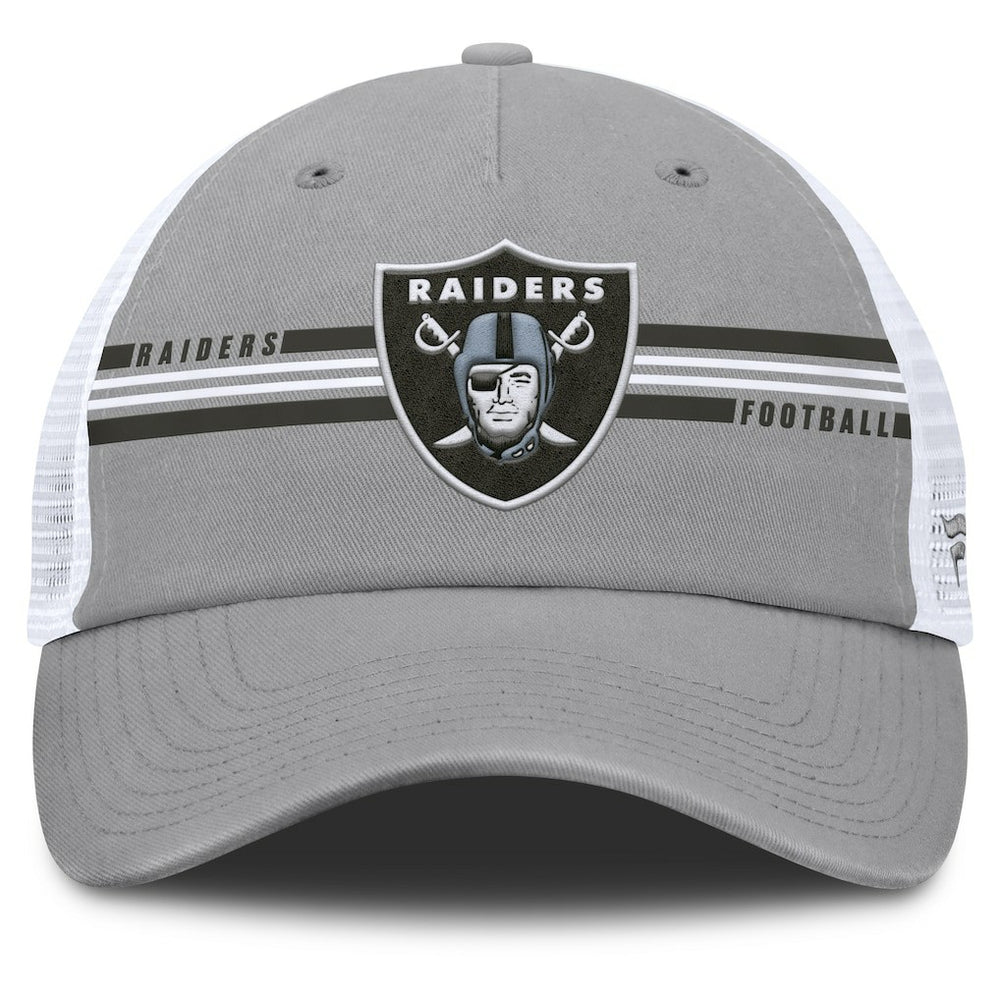 Las Vegas Raiders Singleback Trucker Adjustable Hat Gray
