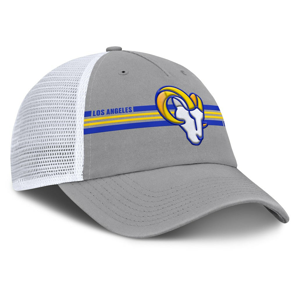 Los Angeles Rams Singleback Trucker Adjustable Hat Gray