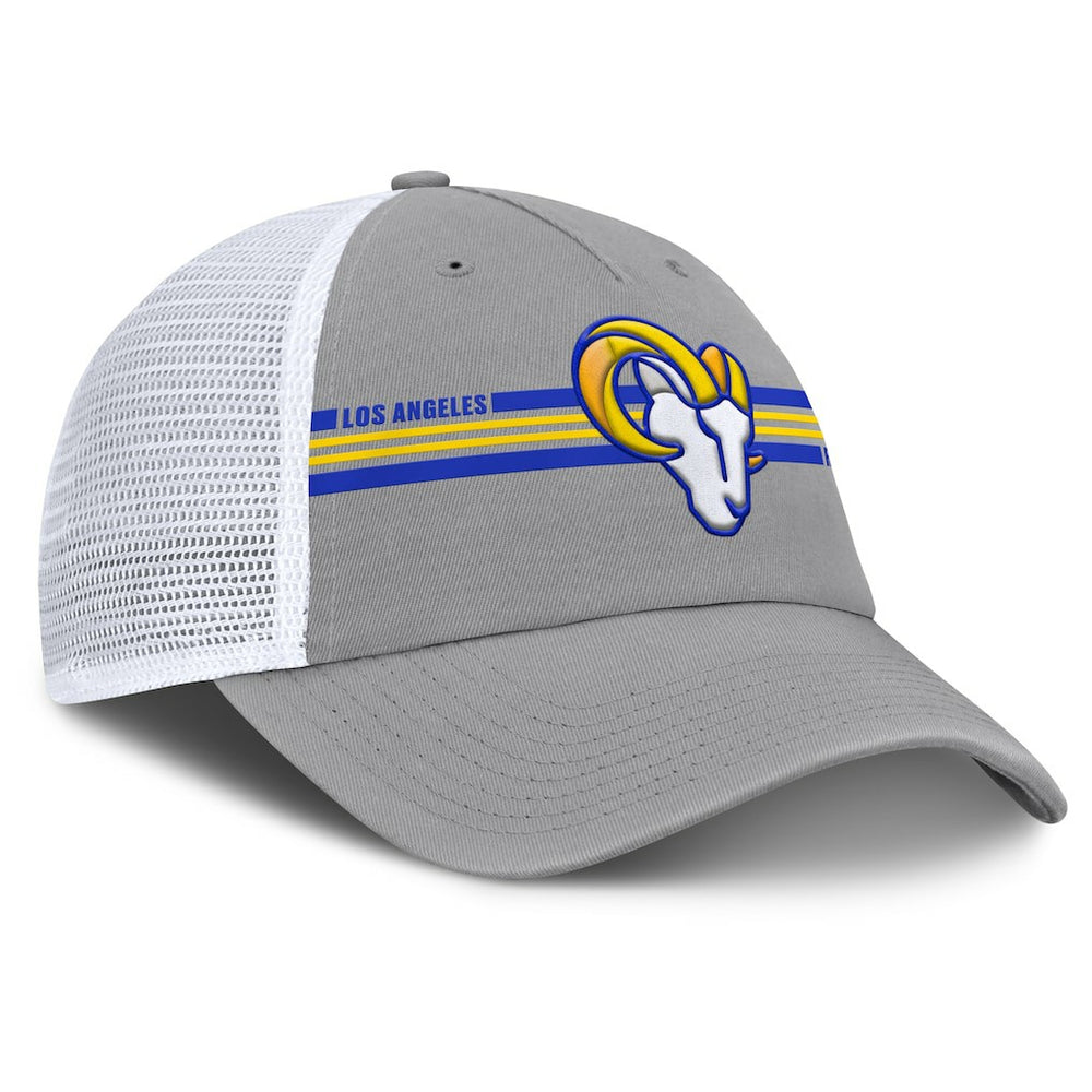 Los Angeles Rams Singleback Trucker Adjustable Hat Gray