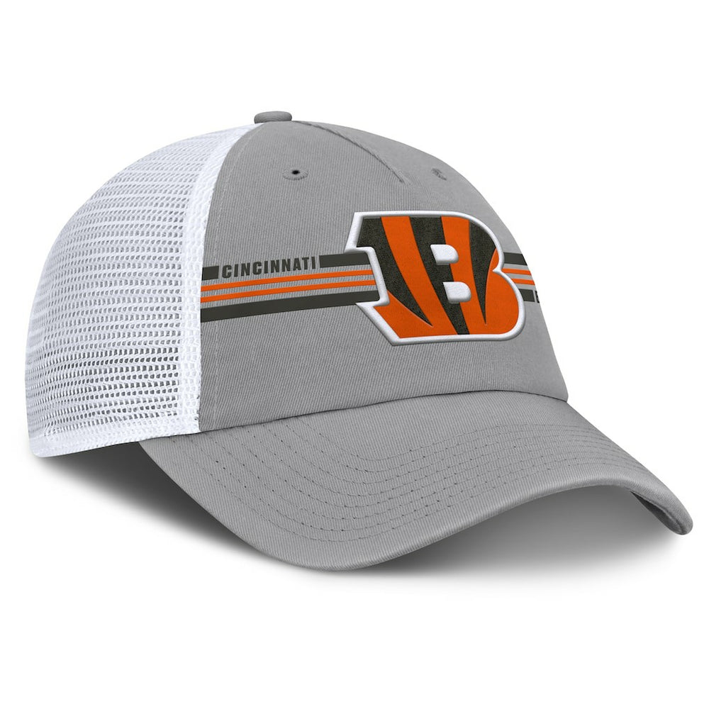 Cincinnati Bengals Singleback Trucker Adjustable Hat Gray