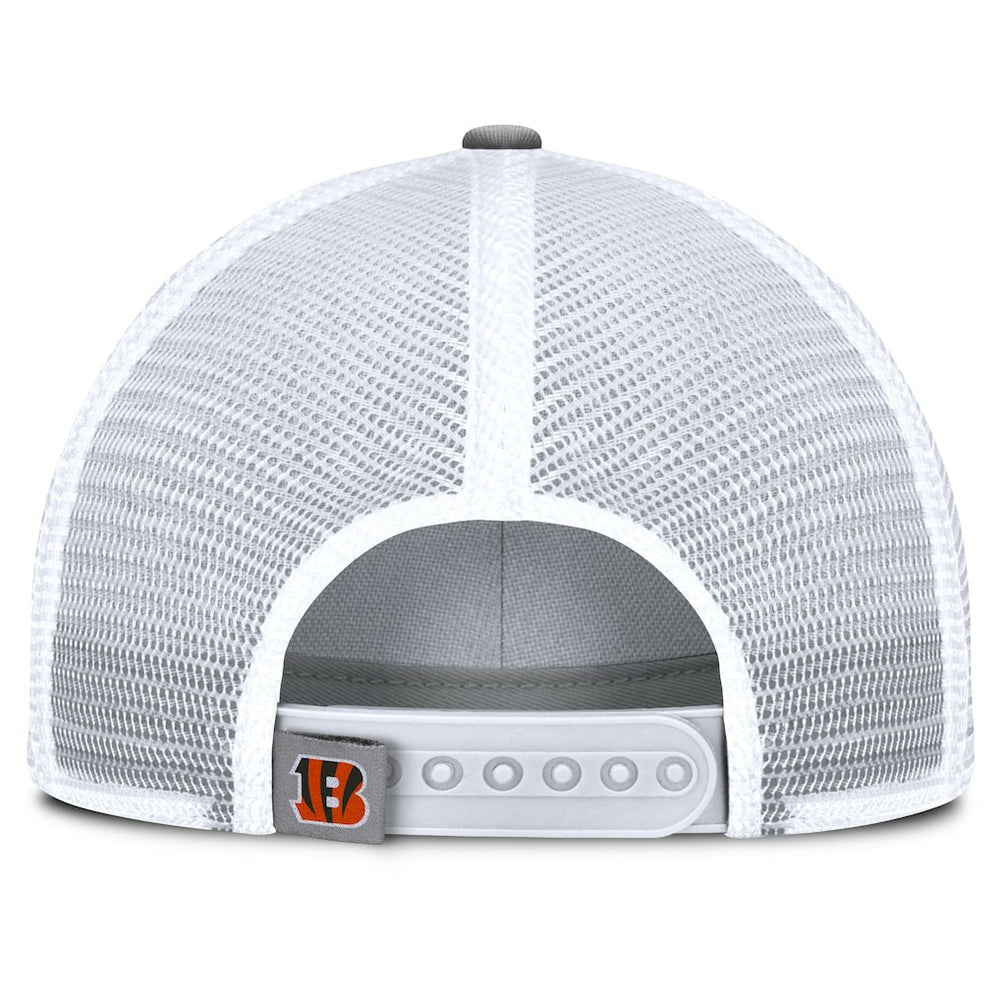 Cincinnati Bengals Singleback Trucker Adjustable Hat Gray