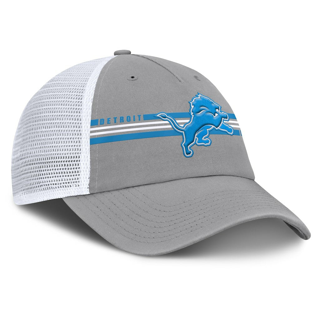 Detroit Lions Singleback Trucker Adjustable Hat Gray