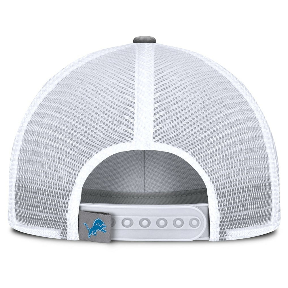 Detroit Lions Singleback Trucker Adjustable Hat Gray
