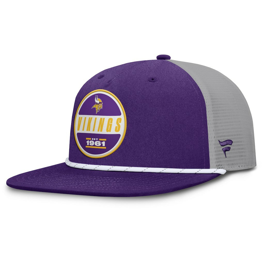 Minnesota Vikings Edge Rush Trucker Adjustable Hat Purple/Gray